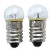 Set of 10 miniature bulbs 3.8V 0.3A with E10 base and 11mm diameter